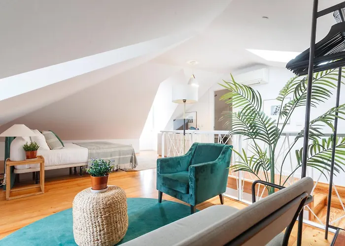 公寓 Boutique Duplex In Chiado With Epic Rossio View *